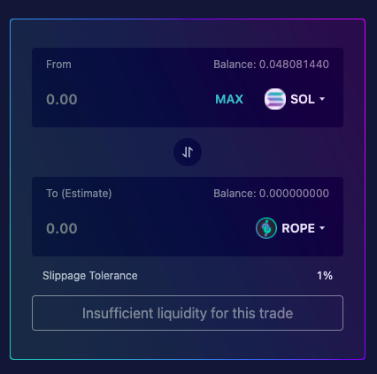 Raydium Insufficient Liquidity